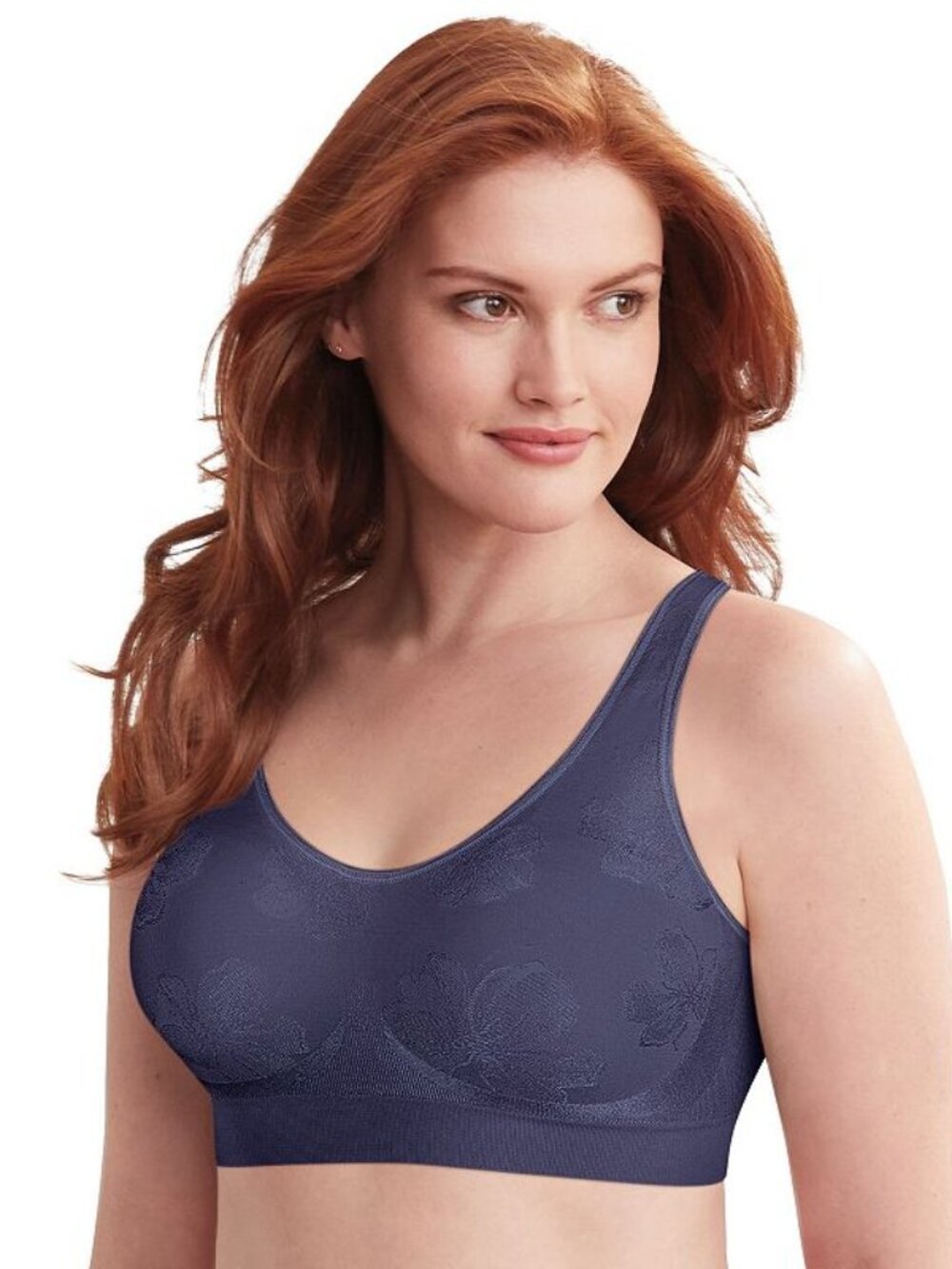 NWT Bali Comfort Revolution Wirefree Bra Timeless Purple Tropic XL